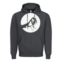 Smoke praying mantis Zipper Hoodie - DesigneFamous