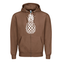 Chestnut pineapple sunset Zipper Hoodie - DesigneFamous