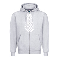 Heather Grey pineapple sunset Zipper Hoodie - DesigneFamous