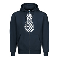 Navy pineapple sunset Zipper Hoodie - DesigneFamous