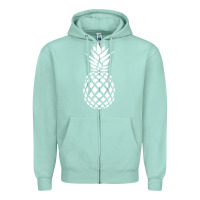 Seafoam pineapple sunset Zipper Hoodie - DesigneFamous