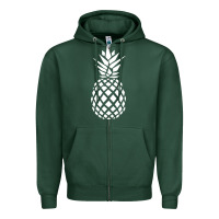 Sports Green pineapple sunset Zipper Hoodie - DesigneFamous