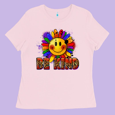 Be Kind Pride Ladies Tee Designed By Fadigitalartstudio