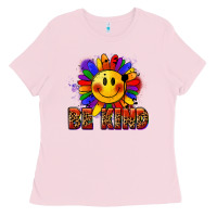 Bubblegum Pink Be kind pride Ladies Tee - FaDigitalArtStudio