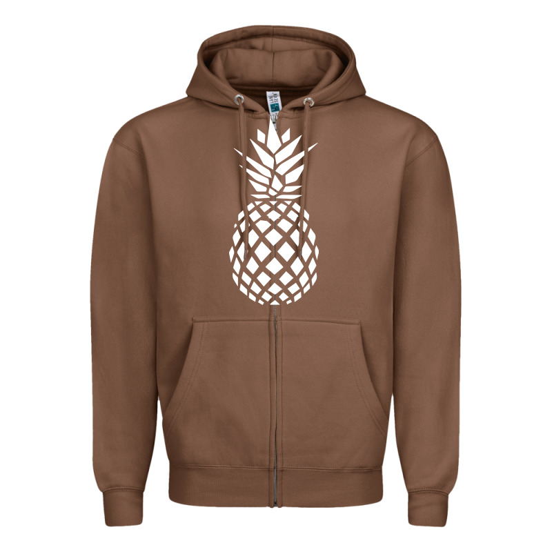 Pineapple Sunset Zipper Hoodie by DesigneFamous | Teevron
