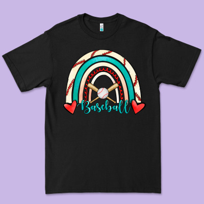 Baseball Rainbow Premium Tee Designed By Ranaportraitstore