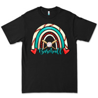 Black Baseball Rainbow Premium Tee - RanaPortraitStore