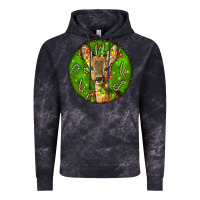 Cloud Black red brocket deer christmas Vintage Hoodie - LillyAllenDesigns