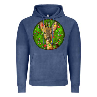 Vintage Denim red brocket deer christmas Vintage Hoodie - LillyAllenDesigns