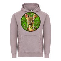 Vintage Zinc red brocket deer christmas Vintage Hoodie - LillyAllenDesigns
