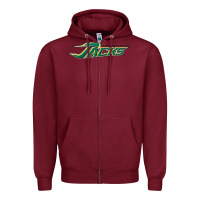 Burgundy hsu jacks Zipper Hoodie - DesigneFamous