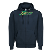 Navy hsu jacks Zipper Hoodie - DesigneFamous