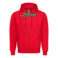 Red hsu jacks Zipper Hoodie - DesigneFamous