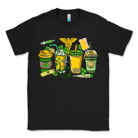 Black St. Patrick's Day Nurse coffee cups Classic Tee - HowdyJamesFarm