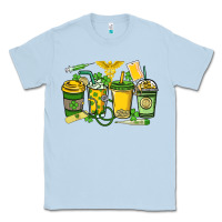 Dusty Blue St. Patrick's Day Nurse coffee cups Classic Tee - HowdyJamesFarm