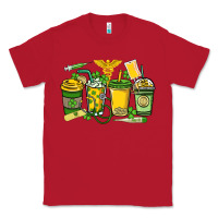 Red St. Patrick's Day Nurse coffee cups Classic Tee - HowdyJamesFarm