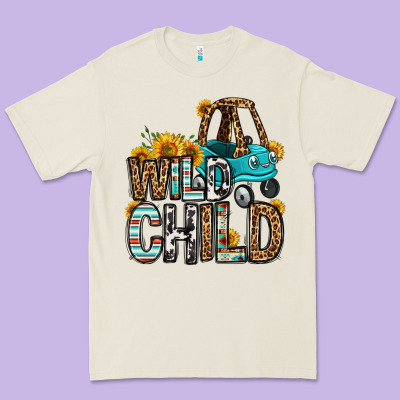 Wild Child Kids Car Premium Tee Designed By Oliviacreatesart
