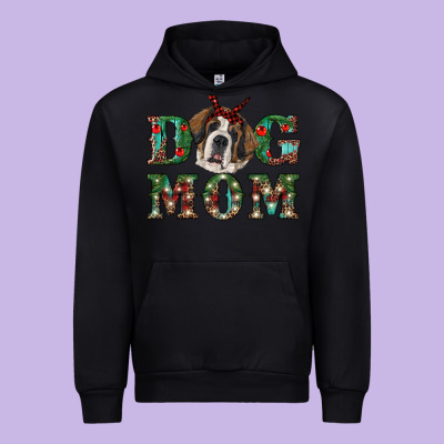 Western Christmas Dog Mom St Bernard Urban Hoodie Designed By Ranaportraitstore