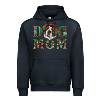Navy Western Christmas Dog Mom St Bernard Urban Hoodie - RanaPortraitStore