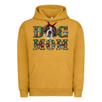 Pigment Peanut Butter Western Christmas Dog Mom St Bernard Urban Hoodie - RanaPortraitStore