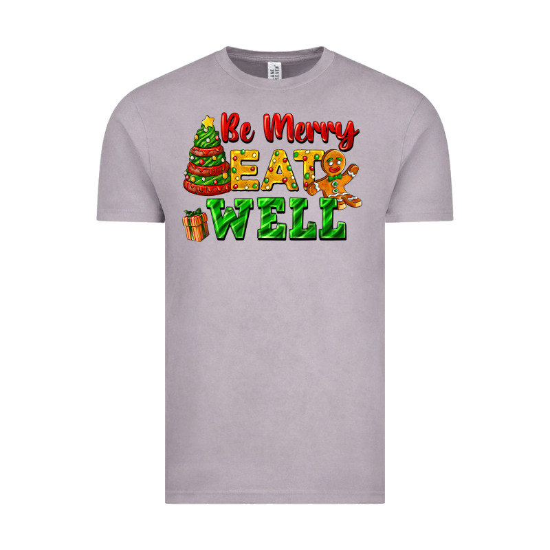 Be Merry Eat Well Vintage Tee by FaDigitalArtStudio | Teevron