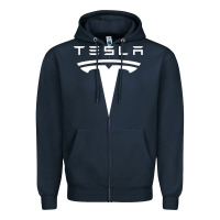 Navy small car design Zipper Hoodie - DesigneFamous