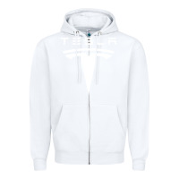 White small car design Zipper Hoodie - DesigneFamous