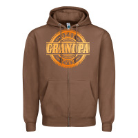 Chestnut best grandpa Zipper Hoodie - DesigneFamous