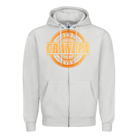 Dove Grey best grandpa Zipper Hoodie - DesigneFamous