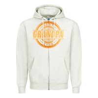 Oatmeal Heather best grandpa Zipper Hoodie - DesigneFamous