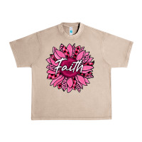 French Oak faith breast cancer awareness sunflower Urban Heavy Tee - Jasminsmagicworld