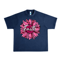 Navy faith breast cancer awareness sunflower Urban Heavy Tee - Jasminsmagicworld