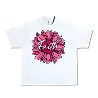 White faith breast cancer awareness sunflower Urban Heavy Tee - Jasminsmagicworld