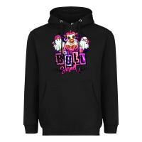 Black Bull sheet Halloween ghost Heifer Heavyweight Hoodie - RanaPortraitStore