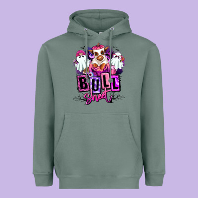Bull Sheet Halloween Ghost Heifer Heavyweight Hoodie Designed By Ranaportraitstore