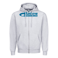 Heather Grey bates, technical academy Zipper Hoodie - DesigneFamous