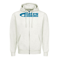 Oatmeal Heather bates, technical academy Zipper Hoodie - DesigneFamous