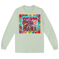Matcha Football Mama Long Sleeve Tee - CowhideDigitalArt