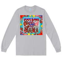 Moon Dust Football Mama Long Sleeve Tee - CowhideDigitalArt