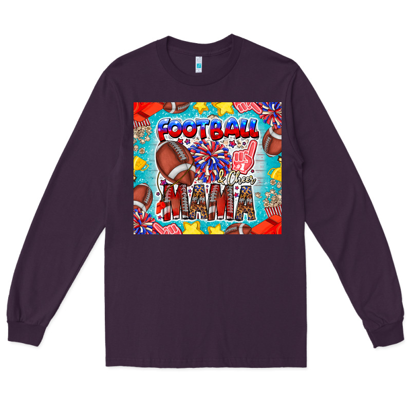 Football Mama Long Sleeve Tee by CowhideDigitalArt | Teevron