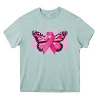 Arona Cancer ribbon butterfly Cancer Awareness Heavy Core Tee - HowdyJamesFarm