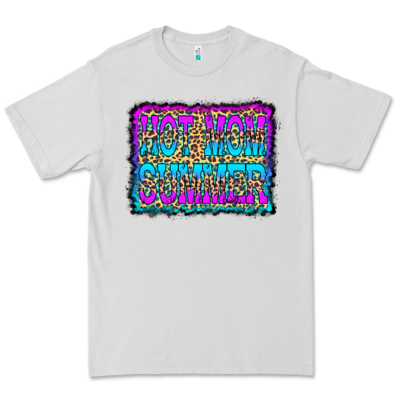 Hot Mom Summer Leopard Premium Tee by CowCowDesign | Teevron
