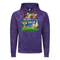 Cloud Purple Easter truck Vintage Hoodie - CowhideDigitalArt