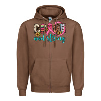 Chestnut brave and strong Zipper Hoodie - JahusDesignShop
