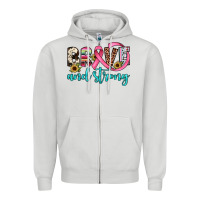 Dove Grey brave and strong Zipper Hoodie - JahusDesignShop
