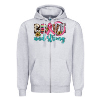 Heather Grey brave and strong Zipper Hoodie - JahusDesignShop