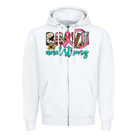 White brave and strong Zipper Hoodie - JahusDesignShop