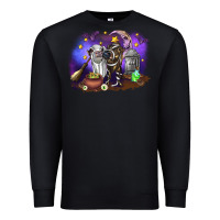 Black Cow Halloween Premium Sweatshirt - RanaPortraitStore