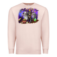 Pale Pink Cow Halloween Premium Sweatshirt - RanaPortraitStore