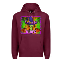 Burgundy bad witch vibes Premium Hoodie - Jasminsmagicworld
